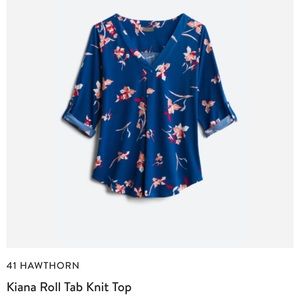 MIX by 41 Hawthorn roll tab shirt